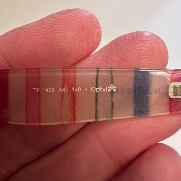 Tommy Hilfiger TH 1498 A49 Tur Azugr 140 mm Eyeglass Frames Colorful Stripes - Picture 6 of 7